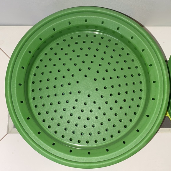 Tupperware Smart Stack Steamer Complete 5 Piece Set Green - Picture 9 of 13